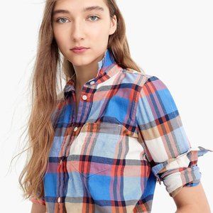 J. Crew Classic-fit boy shirt in pacey plaid